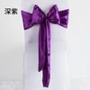 Laços de Fita de Cetim Personalizados Transfronteiriços, Fitas de Seda, Decorações para Encosto de Cadeira de Banquete e Casamento, Flores para Encosto de Cadeira, Capas de Cadeira Venda por Atacado