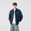 Jaqueta Camisa de Manga Longa Bordada Nasa Masculina Verão 2025 Nova Bonita High-End Casual Camisas de Primavera e Outono para Meninos