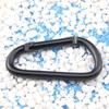 Suministro Mayorista del Fabricante de No. 8 Hebillas Colgantes Tipo D de 76 mm de Aleación de Aluminio Electrodosforado Negro Cuerda Antiperdida para Exteriores Hebilla para Carrito de Compras Mochila