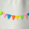 Bandera triangular no tejida para decoración de jardín de infantes, fiesta de cumpleaños, habitación infantil, decoración de cumpleaños