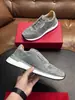 Zapatos Deportivos Casuales Ferrag de Piel de Vaca y Malla para Hombre, Zapatos de Correr Transpirables con Cordones para Hombre