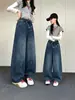 Pantalones Vaqueros de Pierna Ancha para Niñas Primavera y Otoño 2026 Nuevo Estilo Sueltos Adelgazantes Bordados con Lazo Pantalones Casuales para Niños Mayores