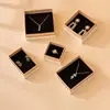 Elegante Caja de Joyería, Caja para Collares, Caja de Joyería para Pendientes, Caja Blanca y Rosa para Anillos, Caja de Regalo Compacta de Almacenamiento