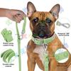 Coleira Arnês Personalizada para Cachorro Estilo Colete Material de Mergulho Confortável Conjunto de Arnês para Animal de Estimação Coleira de PVC Corda de Tração