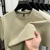 Camiseta de Manga Corta de Algodón Desang para Hombre, Camiseta Básica de Cuello Redondo, Camiseta Deportiva Transpirable de Secado Rápido de Manga Corta de Color Sólido Casual