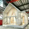 Integración Paisajística Cabaña de Troncos Estructura de Acero Impermeable a Prueba de Humedad Estación de Parque Patio Sala de Té Proyecto Contratación General Comercio Exterior Personalización