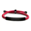 Pulsera de Acero Inoxidable en Blanco para Grabado Láser Transfronterizo Regalo Navideño Pequeño Regalo Promocional Pulsera Tejida