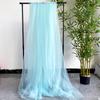 Arroz Branco Champagne Amarelo Claro Véu Suave Casamento Boas-Vindas Fundo Decoração com Fio de Cascata Palco de Atividade Arranjo Malha