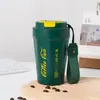 Copo de café Cola com medição inteligente de temperatura transfronteiriço, camada dupla de aço inoxidável a vácuo, copo de vácuo, portátil para carro, copo de carro, atacado