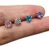 Uña de Dragón Zircón Uña de Labio Hueso de Oreja Uña de Oreja Caracol Cuatro Colores Diamante Set Lindo Nicho Dulce Fresco Ins Destello Europa y América