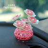 Flores DIY Hechas a Mano para Niñas, Linda Decoración Interior de Coche, Adornos para Coche, Macetas Pequeñas Creativas Incrustadas con Diamantes, Adornos para Control Central