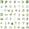 50 Estilo Ins Chica Verde Linda Dibujos Animados Pegatinas Cuaderno Teléfono Móvil Impermeable Manual Decorativo PVC Pegatinas Decorativas