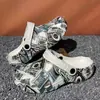Sandalias de Playa Populares Versátiles de Verano Transfronterizas con Diseño Impreso, Sandalias y Chanclas de Verano de Suela Suave para Hombre