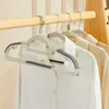 Cabide grosso, cabide sem costura, ombro largo, antiderrapante, cabide de novo estilo, cabide de plástico para roupas domésticas para adultos