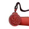 Colgante de Dragón de Cinabrio Mineral Crudo, Arena Dorada Púrpura, Arena Roja Imperial, Colgante Amuleto de Año de Nacimiento, Mayoreo