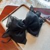 Coreia do Sul Temperamento Fada Estilo Malha Grande Bow Hairpin Costas Cabeça Alto Ponytail Clip Top Clip Grab Clip Acessórios de Cabelo Headwear