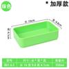 Vajilla de melamina, plato de dos colores, plato de buffet rectangular grueso para barbacoa, plato de olla caliente, plato de acompañamiento comercial