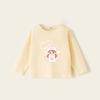 Camiseta Base de Algodón Puro para Niña Primavera y Otoño Manga Larga para Bebé Top de Mujer Ropa de Otoño Camiseta Fina de Manga Larga de Otoño para Niña Infantil