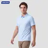 Camisas tipo polo de verano hechas a medida para ropa de trabajo con estampado de logotipo, camisetas personalizadas de seda helada de manga corta con cuello camisero, secado rápido, ropa de trabajo bordada