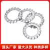 En Stock Arandelas de Bloqueo Dentadas de Acero Inoxidable 304 con Dientes, Antideslizantes, Antiaflojamiento, Resortes Amortiguadores Metalicos para Arandelas Venta al por Mayor