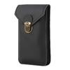 Riñonera para hombre Modelo nuevo transfronterizo Riñonera de cuero genuino de doble capa Bolsa multifuncional para teléfono Ultradelgada Se puede usar con cinturón Monedero
