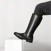 Botas de Hombre, Botas Largas de Montar, Botas Altas, Botas de Montar de Piel de Vaca, Botas Ceremoniales de Desfile, Versión Casual para izar la bandera, Botas de Mujer