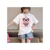 Top Versátil Grande para Niños Nuevo Elegante de Manga Corta Moderno Casual Infantil 2024 Ropa Infantil para Niñas Estampada Ropa de Verano