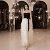 Vestido Elegante para Brinde, Robe de Noiva, Vestido Casual de Noivado, Luxo Leve de Alta Qualidade, Sensação de Alta Qualidade, Vestido de Renda Tomara que Caia para Mulheres