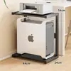 Bandeja para Host de Computadora Caja de Piso Base Gabinete de Almacenamiento para Oficina Estación de Trabajo Multicapa Estante para Impresora