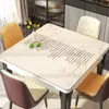 Nuevo Mantel Cuadrado Estilo Chino, Impermeable y a Prueba de Aceite, Mantel Protector de Escritorio de los Ocho Inmortales, Estilo Nacional, Lujo Ligero, Sensación de Alta Gama, Mantel Cuadrado