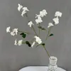 Orquídea Danza de la Grulla Artificial Accesorios para Fotografía de Bodas Arreglo Floral Decoración Materiales de Flores de Seda Adornos de Decoración para el Hogar Flores Artificiales