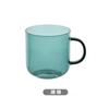 Copo colorido de grande capacidade para casa, de vidro borossilicato alto, para leite, café, café da manhã, para sala de estar, hospitalidade, copo de camada única