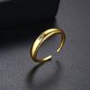 Anillo de Marca de Moda Europea y Americana Jinse Anillo de Cola Abierto Dorado Simple de Moda para Mujer Pulsera de Diseño de Estilo Frío ins