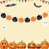 20.24 millones Colgante Decoración Fiesta de Halloween Flor Artesanía de Papel Calavera Fantasma Costura Bandera de Papel Suministros para Fiesta
