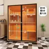 Gato Pulgar Jaula para Gatos Villa para Gatos Número Madera Maciza Casa para Gatos Cría Cuidado de Acogida Sala de Parto para Gatitos Cafetería para Gatos Vitrina Multicapa Tela