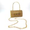 Bolso de Noche de Moda para Mujer con Lazo de Diamantes Bolso Cuadrado Pequeño Bolso de Mano Listo de Fábrica Bolso de Cadena Bolso de Fiesta Diamante Flash