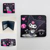 Carteira fofa de desenho animado Yugui dog melody coolomi estampada bolsa curta dobrável para cartões carteira de estudante
