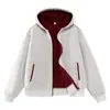 2026 Nuevo Sudadera con Capucha y Bloques de Color de Peso Pesado para Hombre Marca de Moda Tendencia Sudadera con Capucha Holgada Ropa de Abrigo para Hombre