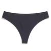 Tanga Sexy de Color Sólido Transfronterizo Europeo y Americano Sin Costuras para Mujer Ropa Interior de Comercio Exterior de Cintura Baja Bikini Más Vendido