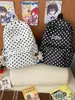 Nueva Mochila Shuai Mijia de Gran Capacidad y Aspecto Moderno con Diseño Casual Estampado, Adecuada para Estudiantes de Secundaria y Preparatoria, con Lunares