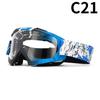 Gafas de moto transfronterizas en stock, con transferencia de agua, para deportes al aire libre, esquí, cortavientos.