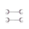 Amazon caliente nuevo mariposa de amor 6 pares anillo de pezón traje de perforación combinación joyería de clavo de pezón de acero inoxidable europeo y americano