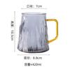 Set de Vaso de Agua de Vidrio con Patrón de Glaciar para Hogar, Sala de Estar, Hospitalidad con Asa, Taza de Té con Asa, Hervidor de Agua Fría Transfronterizo de Alto Valor