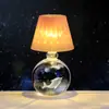 Bola de Cristal Tallada en 3D Transfronteriza Luz Nocturna Luminosa Lámpara de Mesa de Escritorio para Dormitorio Adornos Decorativos de Ambiente Regalo de Cumpleaños