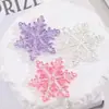 Acrílico chapado UV transparente copo de nieve decoración festival de Navidad colgante de coche accesorios para cortina de puerta de cuentas DIY