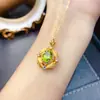 Atacado de Fábrica Popular Pingente de Peridoto Natural 8X10Mm Joias de Luxo Venda Direta da Fábrica
