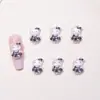 Hellokitty gato caricatura japonesa accesorios para arte de uñas resina accesorios pequeños pendientes DIY clip para el pelo decoración de uñas