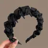 Faixa de Cabeça Floral Dentada Doce para Mulheres, Uso Diário ao Ar Livre, Faixa de Cabelo com Fita Superior de Caveira Alta, Prendedor de Cabelo Integrado, Acessório de Cabelo