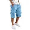 Shorts de Trabajo para Hombre de Comercio Exterior Transfronterizo Primavera 2025, Pantalones Cargo Deportivos Casuales Multibolsillos, Shorts de Secado Rápido para Hombre