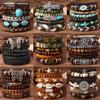 Pulsera Bohemia de Moda con Cuentas de Múltiples Capas Transfronteriza, Mariposa de Venta Caliente, Combinación Tejida Retro, Pulsera Personalizada